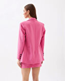 Oversize Blazer Jacket Pembe