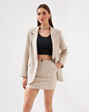 Cute Mini Skirt Bej