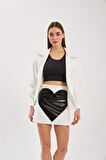 Nok Love Collection Tüvit Etek Beyaz