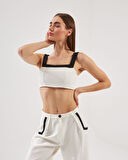 Lucky Palazzo Pantolon Beyaz