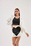 Nok Love Collection Tüvit Ceket Beyaz