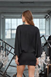 Ethereal Elegance Mini Dress Siyah