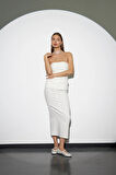 Nok Classic Signature Alessandra  Maxi Boy Kalem Etek Beyaz