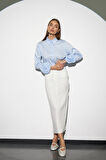 Nok Classic Signature Alessandra  Maxi Boy Kalem Etek Beyaz