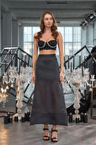 Signature Maxi Skirt Siyah