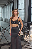 Signature Maxi Skirt Siyah