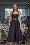 Sophisticated Corsage Elegance Maxi Dress Siyah