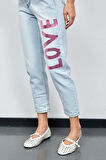 Love Shine Koleksiyonu Denim Pantolon LİGHT BLUE