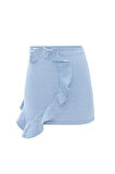 Nok Denim Serisi Love Mini Etek LİGHT BLUE