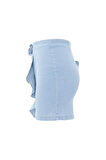 Nok Denim Serisi Love Mini Etek LİGHT BLUE