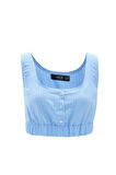 Nok Star Cupra Crop Top Mavi