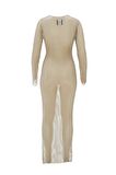 Dazzling Crystal Elegance Dress Gold