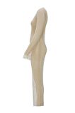 Dazzling Crystal Elegance Dress Gold