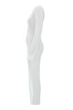Dazzling Crystal Elegance Dress Gümüş