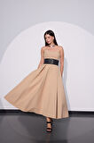 Sophisticated Corsage Elegance Maxi Boy Elbise Vizon