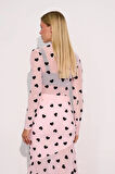 Heartveil Kalpli Tül Maxi Boy Etek TOZ PEMBE