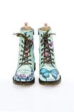 CASSIDOSHOES Kelebek baskı Paris baskı detaylı Mavi Goby Bot  Postal  025-105