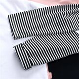 Eat Art Baskılı Fake Sleeves Unisex Beyaz T-shirt