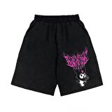 Touz Anime Harajuku Kuromi Sanrio Penye Unisex Şort