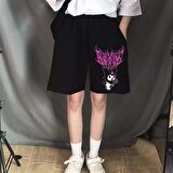 Touz Anime Harajuku Kuromi Sanrio Penye Unisex Şort