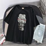 Segmented Head Siyah Unisex Oversize T-shirt