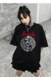 Rock Serisi Metallica Siyah Unisex Oversize T-shirt