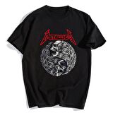 Rock Serisi Metallica Siyah Unisex Oversize T-shirt