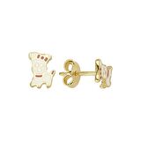 14 Ayar Altın Snoopy Küpe 0,96 gr