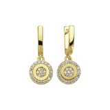 14 Ayar Sallantılı Taşlı Altın Küpe 2,14 gr
