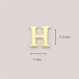 14 Ayar Altın H Harf Küpe 0,53 gr