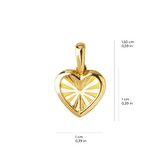 14 Ayar Altın Kalp Kolye Ucu 1,01 gr