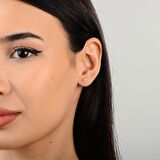 14 Ayar Taşlı Altın Göz Şans Küpe 0,85 gr