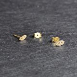 14 Ayar Taşlı Altın Göz Şans Küpe 0,85 gr