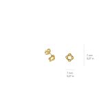 14 Ayar Altın Minik Geometrik Küpe 1,25 gr