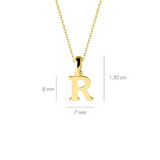 14 Ayar Altın R Harfi Kolye 1,49 gr