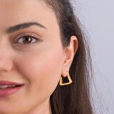 14 Ayar İtalyan Modern Altın Küpe 3,8 gr