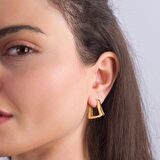 14 Ayar İtalyan Modern Altın Küpe 3,8 gr