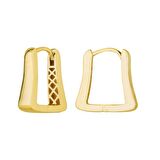 14 Ayar İtalyan Modern Altın Küpe 3,8 gr