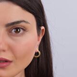 14 Ayar İtalyan Halka Altın Küpe 3,15 gr