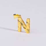 14 Ayar Altın N Harfi Kolye Ucu 0.62 gr