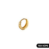 14 Ayar Altın Minik Tek Halka Küpe 0,85 gr