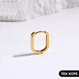 14 Ayar Altın Modern Tek Halka Küpe 0,98 gr