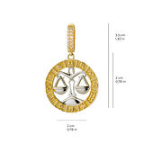 Terazi Burç Altın Charm 2,83 gr