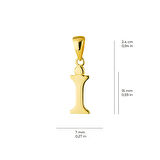 14 Ayar Altın İ Harfi Kolye Ucu 1,04 gr