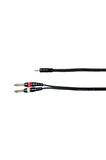 Aux Ses Kablosu 1Mt - 3.5mm Den 2x6.35mm Jak Kablo