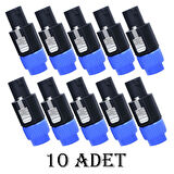 Spekon Erkek Fiş - 4 Pin Jak Konnektör - 10 ADET