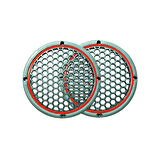 Neon Işıklı 20 cm Hoparlör ve Midrange Kapağı - 2 Adet - Kırmızı