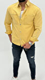 Jeremy Denim Classic Oversize Premium Kot Erkek Mavi Jean Gömlek