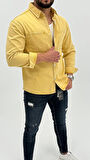 Jeremy Denim Classic Oversize Premium Kot Erkek Mavi Jean Gömlek