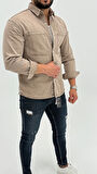 Aidan Denim Mavi Black Vintage Classic Kot Erkek Jean Gömlek